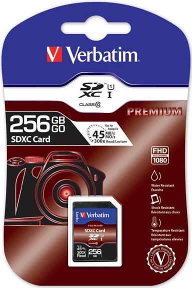 Verbatim SDXC UHS-I U1 256GB 44026