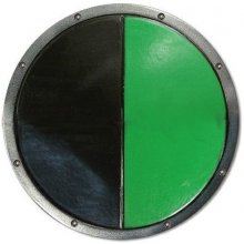 Epic Armoury Latexový kulatý štít, černo-zelený