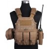 EmersonGear Maskáčová vesta s nosičom plátov a tromi Sumka LBT 6094 - Coyote Brown