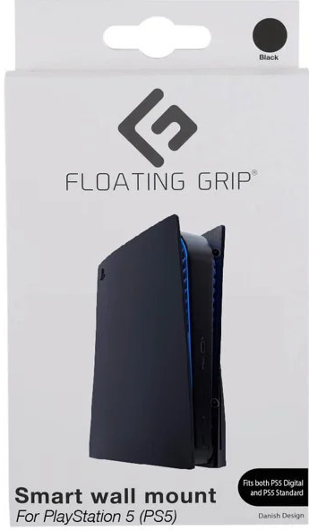 Floating Grip Playstation 5 Wall Mount by Floating Grip Black