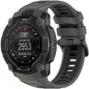 VSETKONAMOBIL 107891 SPORTY Vymeniteľný silikónový remienok Garmin Instinct 3 45mm GRAY BLACK
