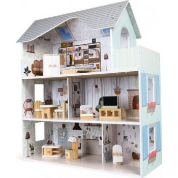 Eco Toys Domček pre bábiky s nábytkom Residence Emma