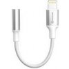 Swissten audio adaptér - textile lightning (samec) / 3,5mm aux 0,15 m bílý (nahrazuje 73501212) (73502314)