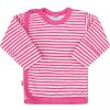 Dojčenská košieľka New Baby Classic II s ružovými pruhmi