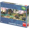 Dino panoramatické puzzle Dinosauři u jezera 150 dílků