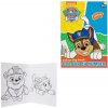 Omaľovánka s číslami + samolepky A4 PAW Patrol-MOVEO