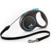 FLEXI Vodítko Black Design M lanko 5 m modré