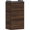 Hansgrohe Xelu Q - Umývadlová skrinka, 63x34x27 cm, 1 dvierka, pánty vpravo, tmavý orech/chróm 54018000