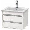 Duravit Ketho Umývadlová skrinka 48x60x48 cm, 1 zásuvka, lesklá biela KT642802222