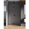 New Trendy New Renoma Black sprchové dvere 90 cm výklopné čierna matná/priehľadné sklo D-0195A
