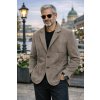Max Original Leather Pánske kožené sako MASSIMO MAX nubuk taupe