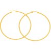 Ewena Náušnice oceľové kruhy zlaté 5 cm + Darčekové balenie