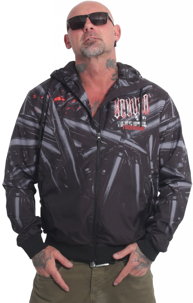 Yakuza prechodná bunda SWORD WINDBREAKER WB 22070 black čierna