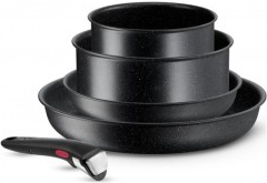 Tefal Ingenio Black Stone L3998953 čierny 5 ks