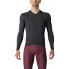 Castelli Espresso LS jersey, Light black/ Dark gray Veľkosť: XL Pánsky cyklistický dres s dlhým rukávom