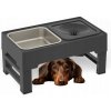 Miska Dla Psa Niechłapiąca Nastaviteľná výška na stojane Spomaľovacia 2v1
