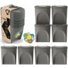 Kôš na odpadky PROSPERPLAST Sortibox IKWB25S4-405U (4x25l) Antracitový