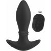 Anos RC Moving Rings Butt Plug Black