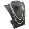 Dekolt na šperky provázkový 22cm čierny ELEMENTRIX (A-9CER)