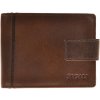 SEGALI Pánska kožená peňaženka 3491 brown