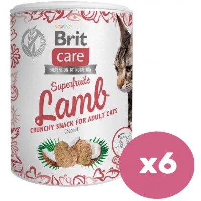 BRIT CARE Cat Snack Superfruits Lamb 6 x 100 g
