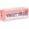 JUNIOR Sweet Dreams, puzdro na perá a ceruzky, silikónové, jednozipsové, prázdne, 22x8x6,5cm