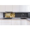 DIMEX | Dibond doska za kuchynskú linku | DBW-08040-072 Zlatý kryštál| 80 x 40 cm + Dibond obkladová doska Dimex do kuchyne Zlatý kryštálv rozmere 80 x 40 cm