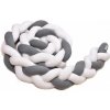 T-tomi Pletený mantinel 180 cm White + Grey