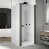 SANSWISS SOLINO BLACK SOL2 120cm dvere do niky alebo do kombinácie / sprchový kút rohový, profil čierny matný - 88 – sklo sieťotlač biele linky