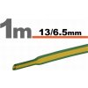 SOLEX Zmršťovacia trubička 13mm/6,5mm žlto-zelená DRS13-6,5/YEGR