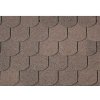 Onduline Asfaltový šindeľ Bardoline CLASSIC bobrovka, hnedá, 2 m2