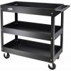 Awtools Dielenský vozík s 3 policami 130g Black