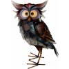 Záhradná dekorácia Mecco Sova, plechová, 23x15x40,5 cm