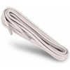 Okrúhle bledo šedé voskované šnúrky do topánok 75cm
