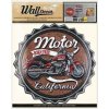 Wall decor Retro Motor California - samolepiaca dekorácia 30,5x38 cm