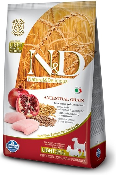 N&D LG Dog Light S/M Chicken & Pomegranate 0,8 kg