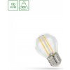 SPECTRUM LED - ŽiarovkaCLEAR - 1W - 110lm - 300° - 230V - Neutrálna biela / 4000°K - COG G45 E-27