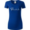 EKG šípky - Dámske tričko z organickej bavlny Origin (GOTS) - XL ( Kráľovská modrá )
