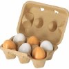 Bigjigs Toys drevené vajíčka v kartóne 6 ks