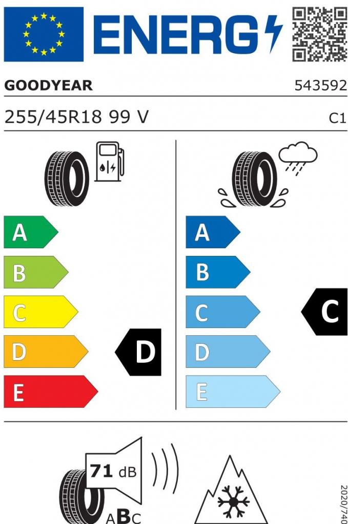 Goodyear Vector 4 Seasons 255/45 R18 99V