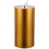 LED sviečka - náplň do kahanca s efektom plameňa, 10 cm, na AA batérie, zlatá náhrobná sviečka