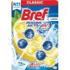 Bref Power Aktiv Lemon tuhý, WC blok, 2 x 50g