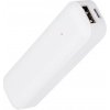 Setty Powerbank – externá batéria pre telefón 2600 mAh, malá, mini, biela, 5V 1A