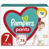 PAMPERS Pants Nohavičky plienkové jednorazové 7 (17 kg+) 74 ks - MEGA PACK