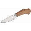 LionSteel WL1 CVN Willy nôž do prírody 6,5 cm, hnedá, Micarta, kožené puzdro