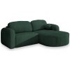Rohová rozkladacia sedačka Amilia P - tmavozelená Strana: Ľavá