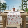 Mondo Italia Bavlnený behúň na stôl Cherry 40x200 cm Viacfarebná