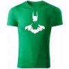 T-ričko Batman pánske tričko Farba trička: Trávová zelená, Farba potlače: Biela, Veľkosť: XXL