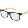 Okuliare na počítač Blue Light drevené Wayfarer Modern Black Wood