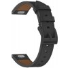 Techsuit – remienok na hodinky 18 mm (W073) pre Huawei Watch GT 4 (41 mm) / W1 / Honor Watch S1 / Garmin Venu 2S / Vivoactive 4S – čierny